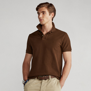 Polo pour homme de haute qualité à manches courtes, logo personnalisé, couleur unie, polo uni, vente en gros, vêtements décontractés, haut respirant - Product Image 1