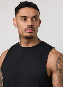 New Fashion Solid Sleeveless Sports Tank Top Custom Men's Basketball Running Training Fitness Gym <b>Vests</b> Shirt - Product Image 4