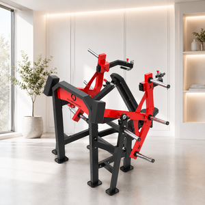 Machine à presser les épaules réglable extra-large QLI, à charge par plaques, en métal, capacité 300 kg, modèle QASP63, livrée en caisse en bois - Product Image 4