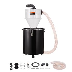 Separatore di Polvere Ciclonico in Metallo con Filtro ABS da 4 Pollici e Foro O.D. da 2 Pollici Filtro Superiore a Sacchetto per Depuratore d'Acqua - Product Image 1