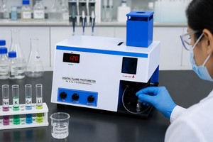 Fotómetro de llama digital con pantalla LCD y resolución de 0.01 Mg/L para uso en laboratorio - Product Image 3