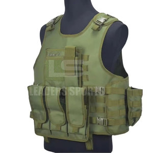 Gilet tactique léger en nylon/polyester imperméable avec logo personnalisé pour une utilisation en extérieur et des jeux d'entraînement - Product Image 6