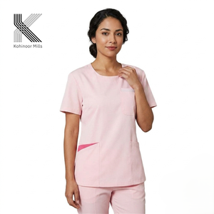 Wholesale Poly-Cotton Women's Lab Coat <b>Short</b> Sleeve Doctor Nurse Dress Long Sleeve Medical Uniforms <b>White</b> <b>Jacket</b> Lab Coat - Product Image 2