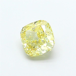 Diamante suelto de corte cojín, color amarillo intenso, certificado CVD, cultivado en laboratorio, con brillo radiante y elegante, pieza de joyería fina. - Product Image 5