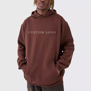 Sudadera con Capucha Gruesa de Invierno para Hombre, 465+ GSM, de Gran Tamaño, con Logotipo Personalizado Bordado, Efecto Desgastado, Hombros Caídos, Forro Polar, 100% Algodón - Product Image 6