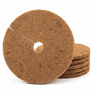 Anneau de paillis en fibre de coco de 24 pouces, tapis protecteur en coco-coir, accessoires de jardinage, protection des arbres - Product Image 3