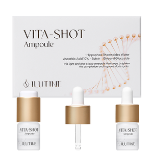 Ampolla Líquida Iluminadora y Blanqueadora con Ácido Hialurónico y Vitamina C Estabilizada para el Rostro, Tonifica, da Luminosidad, de Rápida Absorción, Suave, para Uso Diario - Product Image 1