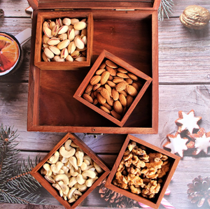 Best Design Wood Dry Fruit Box <b>Storage</b> Container for Sweets & Snacks Wood Dry Fruits Box Best Price - Product Image 1