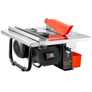Sega per Piastrelle a Umido da 7 Pollici con Lama in Acciaio 65Mn, Motore a Induzione 3500 RPM, Serbatoio Acqua, Taglio a Mitra 0-45 Gradi, Sega Elettrica per Piastrelle - Product Image 1