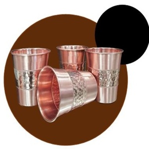 Traditional <b>Table</b> <b>Copper</b> Drinking Glass Stylish Water Tumbler for Hospitality Dining and Beverage Presentation - Product Image 4