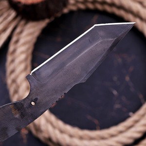 Componente de Acero de Alto Contenido de Carbono con Acabado Lavado al Ácido para Anillo de Dedo con Punta de Lanza, para Fabricación de Cuchillos DIY y Defensa Personal, Directo de Fábrica - Product Image 3