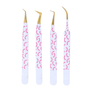 Ensemble de pinces à cils de qualité supérieure en acier inoxydable, outils de précision pour extensions de cils avec emballage en boîte - Product Image 2
