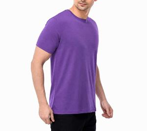 Men's for Short Sleeve O-Neck T-<b>Shirt</b> Regular Fit Casual <b>Geometric</b> Pattern Knitted Cotton Jersey Anti-Pilling 320g Front Logo - Product Image 4