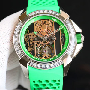 Oem Customized High-end Luxury Diamond-encrusted Bezel Sports Business Casual <b>Skeletonized</b> <b>Automatic</b> Mechanical Men's <b>Watches</b> - Product Image 2