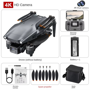 L600 PRO โดรนสามแกนกันสั่นพร้อม GPS ระบบป้องกันการชน  สำหรับมือใหม่และมืออาชีพ  ถ่ายภาพทางอากาศความคมชัดสูง  วัสดุพลาสติก - Product Image 3