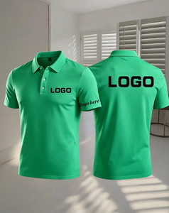 Custom Printed White Men's Cotton Polo Shirt Breathable Work Fashion Uniform Silk Screen ODM Service Oeko-Tex Certified Custom - Product Image 1