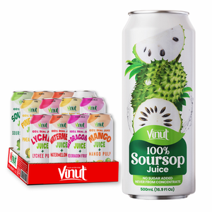 Bebida de Jugo de Frutas de 500 ml, Variedad de Sabores, 100% Jugo de Frutas Sin Azúcar, Fabricante de Bebidas de Marca Privada OEM ODM - Product Image 1