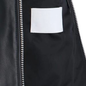 Men's Genuine Leather Jacket Wholesale High Quality Custom Size Made Durable Outerwear for All Seasons Men's Leather Jacket - Product Image 5