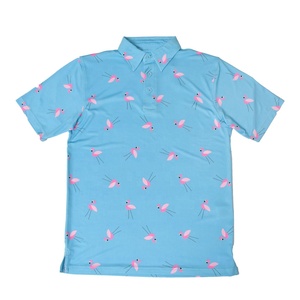 Polo de golf à manches courtes pour hommes OEM séchage rapide tricot aéré sublimation coupe classique impression numérique avec logo personnalisé - Product Image 3