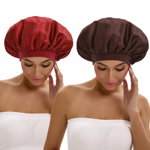 2PCS Satin <b>Bonnet</b>, Shop the Latest <b>Bonnet</b> Styles: Exclusive Collection Available Now!" - Product Image 1