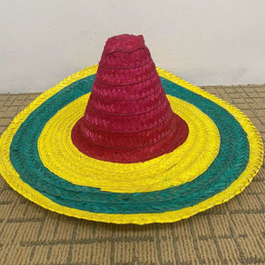 หมวกสานทรงโซมเบรโรจากโรงงานโดยตรง สไตล์เม็กซิกัน สำหรับงานปาร์ตี้ งานแต่งงาน กิจกรรมประจำวัน ตกปลา และกีฬาต่างๆ - Product Image 1