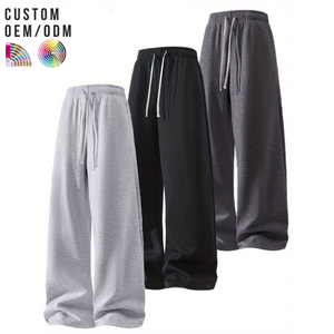 Pantalones Casuales de Algodón para Hombre, Ligeros, Cintura Elástica, Corte Relajado, Transpirables, Cómodos, Logotipo Personalizado, Pedidos al por Mayor OEM/ODM - Product Image 1