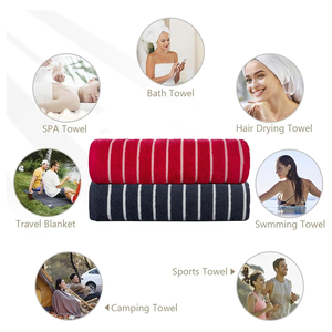 ผ้าขนหนูคาบาน่าลายทาง พรีเมียม นุ่ม แห้งเร็ว น้ำหนักเบา สำหรับชายหาด สหราชอาณาจักร สหรัฐอเมริกา - Product Image 4