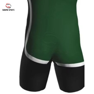 Traje de Lucha Libre Profesional para Hombre, Singlet de Poliéster y Spandex para Competencia, Singlets Juveniles de Lucha Libre con Logotipo Personalizado - Product Image 6