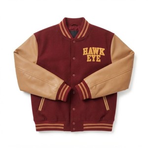 Chaqueta Varsity de Lana Extra Grande para Hombre, Estilo Urbano, Marca Hawk Eye Sports, con Botones, Talla Grande, Secado Rápido, Relleno de Algodón - Product Image 6