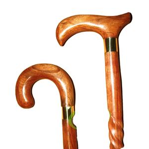 Bâton de marche fait main avec manche en bois Derby/Kashmiri Pointe en caoutchouc à la mode pour la randonnée et les activités de plein air - Product Image 1