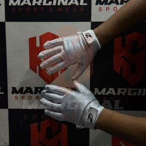 Nuevos Guantes de Fútbol Americano con Pedrería para Hombre, Guantes Deportivos de Fútbol Americano con Pedrería de Color Blanco, Tendencia Actual - Product Image 5
