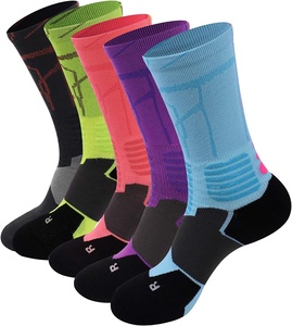 Custom Crew <b>Sports</b> <b>Socks</b> Breathable Knitted Athletic <b>Socks</b> Nature Print Casual Wear OEM ODM - Product Image 6