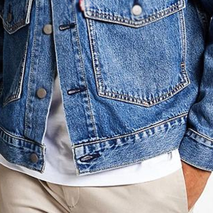 Vestes en jean unisexes en gros, prix direct usine, imperméables, coupe-vent, style streetwear à capuche - Product Image 6