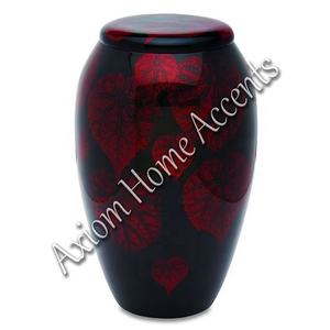 Urna de cremación de aluminio moderna con ilustraciones detalladas Un hermoso recuerdo conmemorativo de Axiom Home Accents - Product Image 3