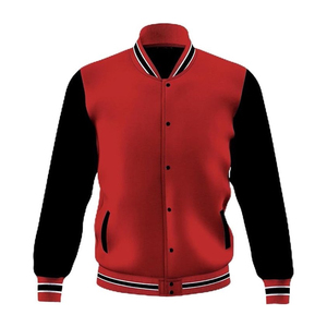 แจ็คเก็ตวาร์ซิตี้คุณภาพสูงสำหรับทุกเพศ แจ็คเก็ตเลตเตอร์แมนแขนยาว ขายส่งแบบไม่มีลาย ปี 2026 แจ็คเก็ตเบสบอลเด็ก คอตั้ง เป็นมิตรกับสิ่งแวดล้อม - Product Image 1