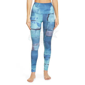 Leggings de Yoga de Cintura Media Elástica, Diseño Moderno, Venta al Por Mayor, Ropa Deportiva de Alta Calidad - Product Image 2