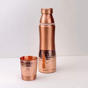 Botella de Agua de Cobre Martillado de Lujo, Artículos de Bebida Premium para Tiendas de Estilo de Vida, Marcas de Bienestar y Regalos - Product Image 6