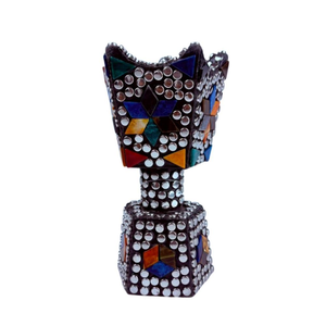 Brûleur à Bakhoor en mosaïque FAIZA CRAFT, bois et résine, bois de santal et acacia, aromathérapie, cadeau de mariage, brûleur à encens - Product Image 3