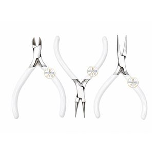 Lot de 3 outils de fabrication de bijoux : pinces à bec rond, pinces à chaîne et coupe-fils pour la réparation de bijoux et le gainage de fils - Product Image 2