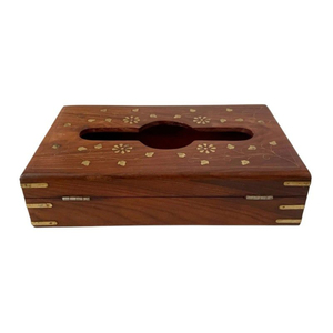 Boîte à mouchoirs décorative en bois, support personnalisé pour mouchoirs en papier, taille standard pour la maison, le salon, le bureau, la coiffeuse - Product Image 2