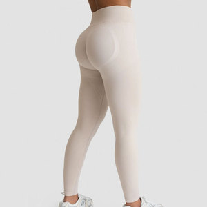 Women Scrunch Butt V <b>Shape</b> High Waist <b>Legging</b> Compression Slim Tight High Elastane Sportswear Running Exercise Training Pants - Product Image 2