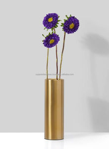 Wholesale Brass <b>Table</b> Top Flowers Decor Vase and <b>Pots</b> Elegant Decorative Brass Desktop Flower Vase Wedding <b>Table</b> Decorations - Product Image 6