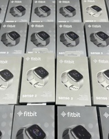 Montre connectée sportive Fiitbiit Sense 2, boîtier en plastique de 41 mm, écran numérique en caoutchouc, moniteur de fréquence cardiaque, batterie au lithium rechargeable 7