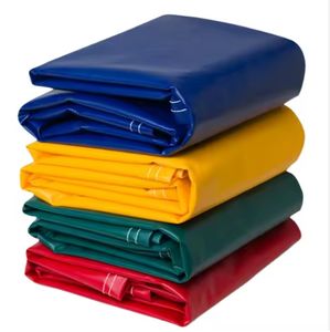 Прочный водонепроницаемый ПВХ-тент для покрытия грузовиков и прицепов, ткань с ножеустойчивым покрытием для промышленного транспорта - Product Image 1