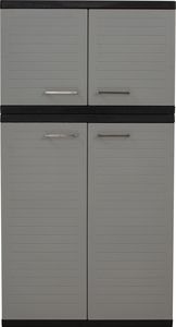 Meuble de rangement pour chaussures d'extérieur, gris et noir, pour entrée et couloir - Product Image 5