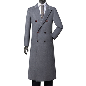 <b>Men's</b> Winter <b>Double</b> <b>Breasted</b> Trench <b>Coat</b> Long - Product Image 1