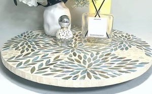 Étagère à épices double niveau ILAHI, style vintage, faite à la main, sur pied, non pliable, réglable, anti-poussière, étanche, magnifique - Product Image 1