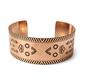 Pulsera de Cobre Ayurvédica de Lujo, Natural y Curativa, de Antiguo Diseño Martillado, Hecha a Mano, para Hombre y Mujer, de la Marca Antique Creations - Product Image 6