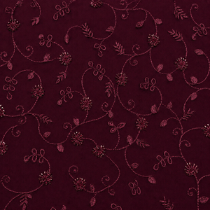 Top Selling Natural Crepe Silk Fabric Heavy Beads <b>Sequins</b> Hand Embroidery for Bridal and Party Wear Available at Factory Price - Product Image 5