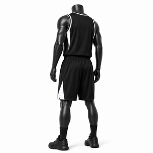 Ensemble d'uniformes de basketball personnalisables pour adultes, respirant, grandes tailles, nouvelle conception, vêtements de sport imprimés OEM - Product Image 5